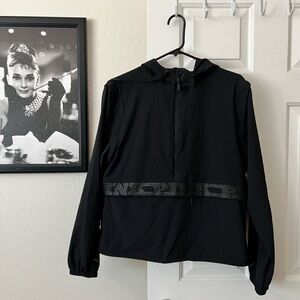 PINK Victoria's Secret Black windbreaker pullover